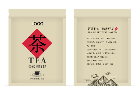 棕色中(zhong)國(guo)風農産(chan)品(pin)包裝(zhuang)袋設(shè)計(ji)
