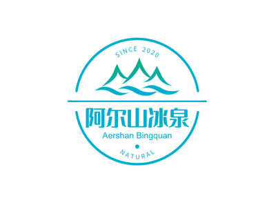 青色清(qing)新(xin)自然山(shān)水自然們(men)頭貼标圖标标志(zhì)logo設(shè)計(ji)